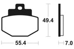 Tecnium Maxi Scooter spiekane metalowe podkładki hamulcowe - MSS272 1023202