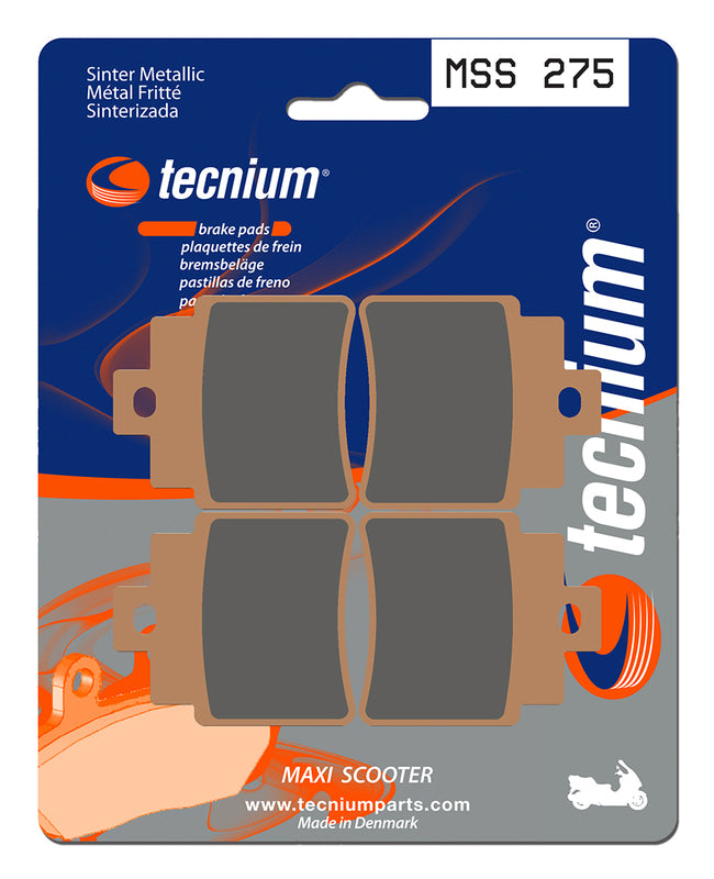 Tecnium Maxi Scooter Sintered Metal Brake Pads - MSS275 1023203