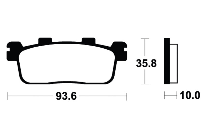 Tecnium Maxi Scooter spiekane metalowe podkładki hamulcowe - MSS363 1023219