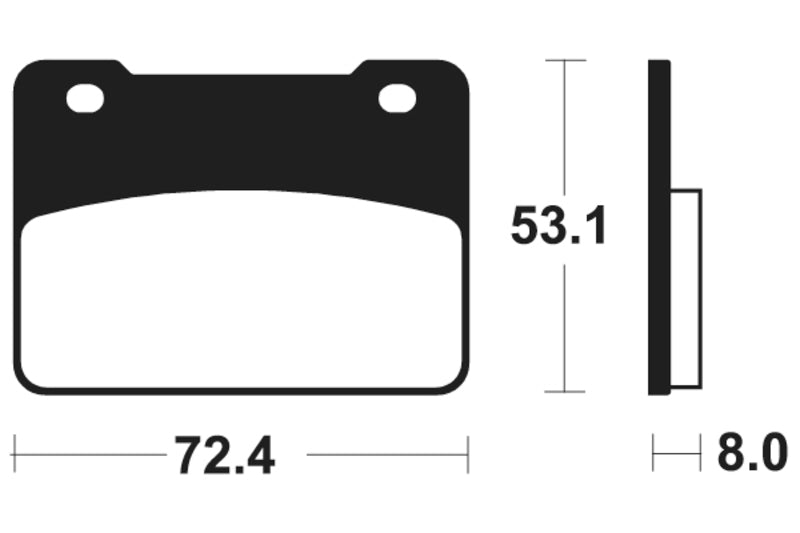 Tecnium Maxi Scooter spiekane metalowe podkładki hamulcowe - MSS393 1023225