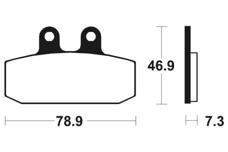 Tecnium Maxi Scooter spiekane metalowe podkładki hamulcowe - MSS88 1023228