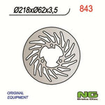 NG BRAKE DISC ROUND 843 