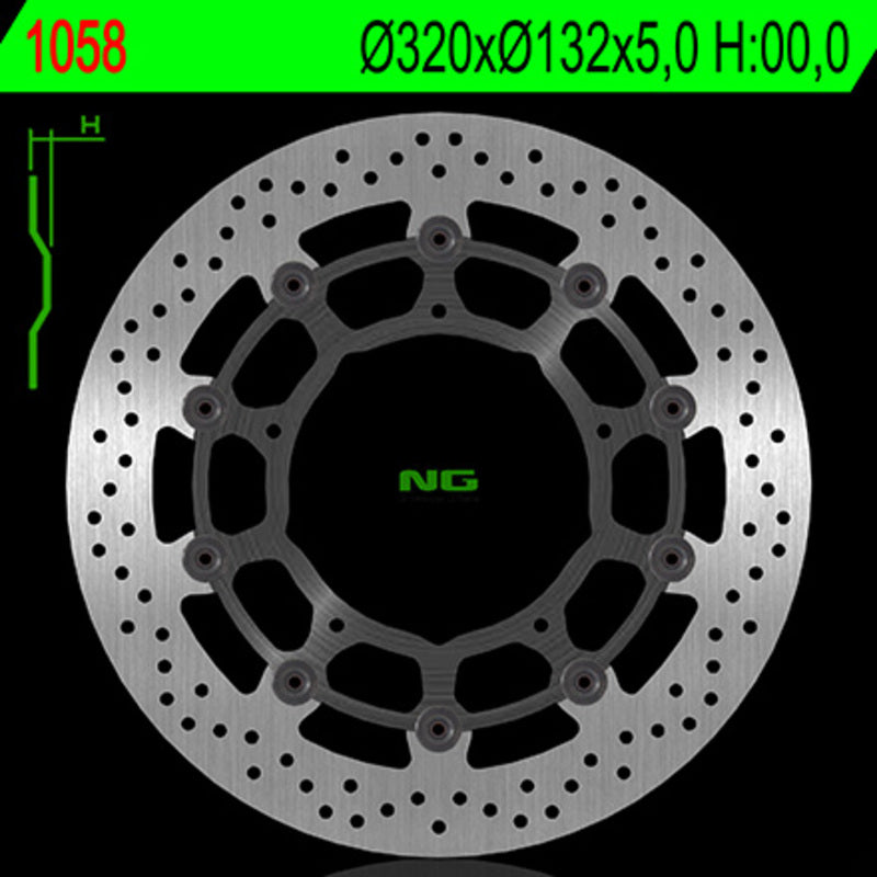 NG Dysk hamulca runda 1058