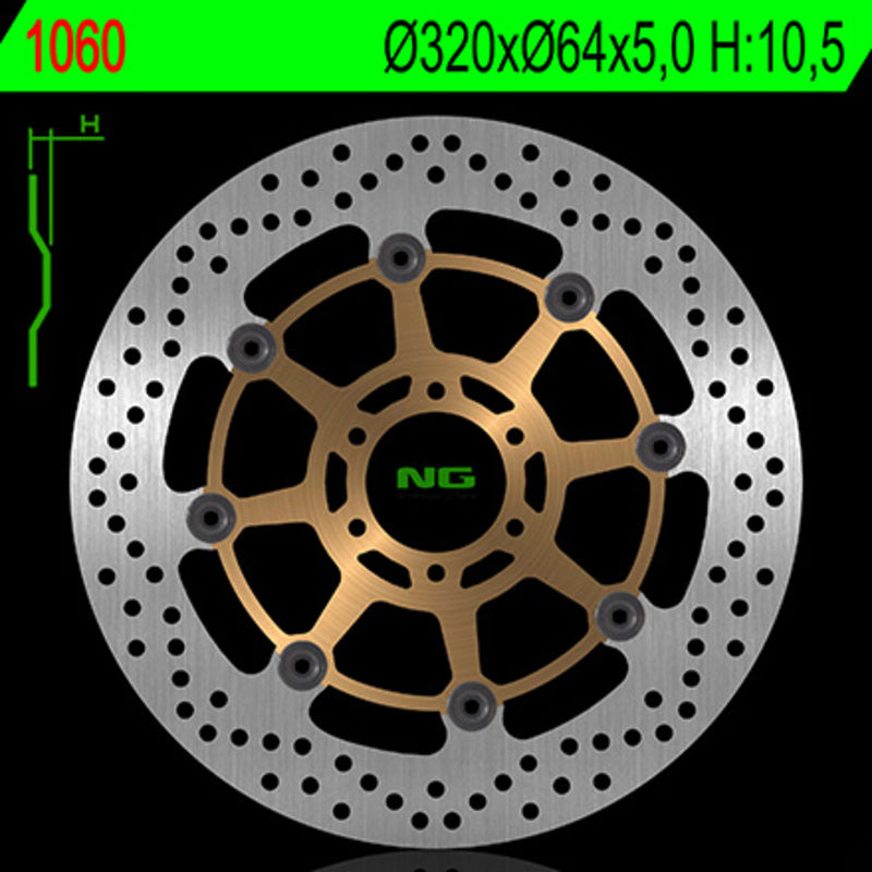 NG Dysk hamulca runda 1060