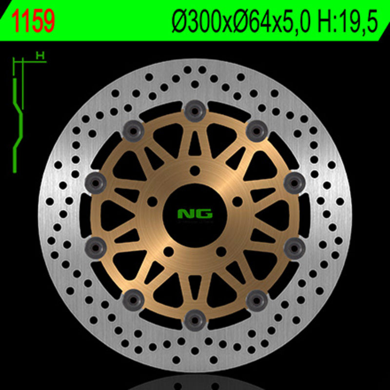 NG Dysk hamulca runda 1159