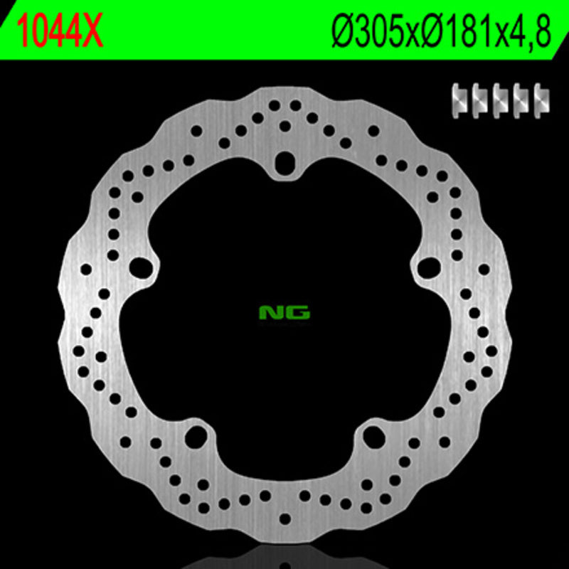 NG Fala dysku hamulca 1044X