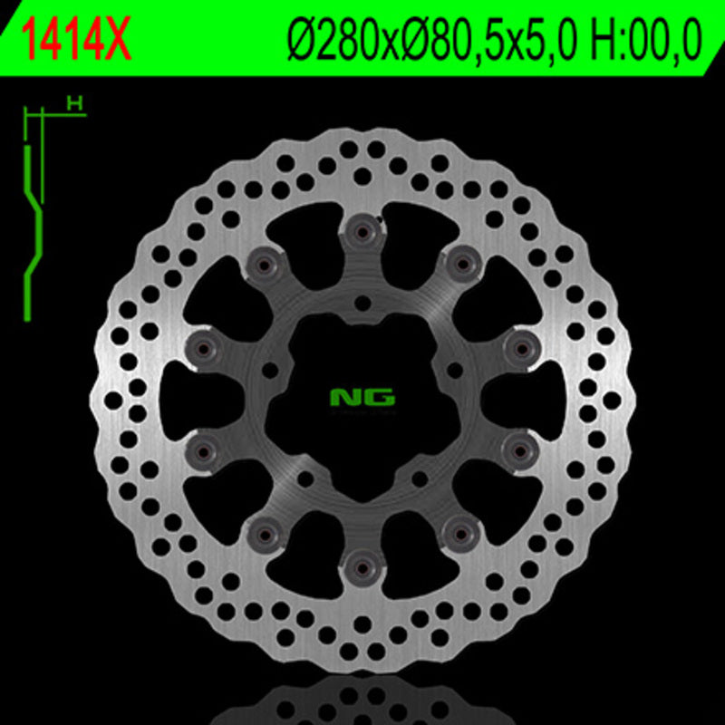 NG BRAKE DISC WAVE 1414X