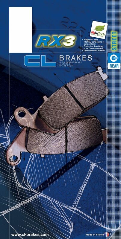 CL BRAKES Uliczne klocki hamulcowe z metalową wkładką - 2305RX3 2305RX3 