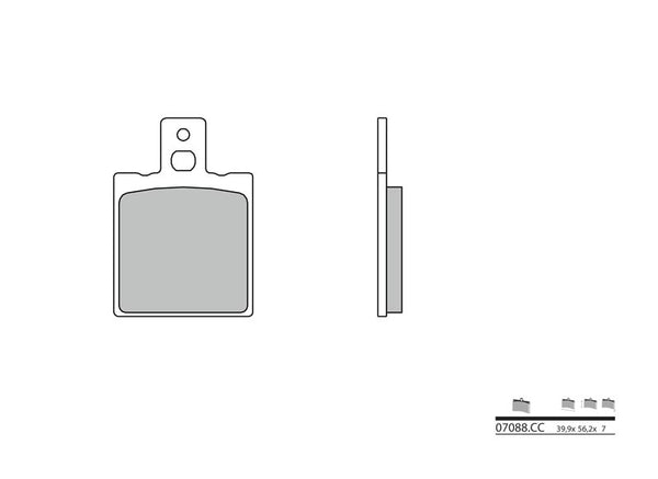 BREMBO SCOTER CERMIC CERAMIC Hamure - 07088cc 07088