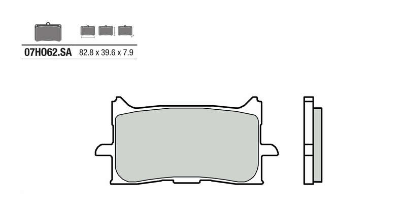 BREMBO Street Sintered Metal Brake pads - 07HO62SA 07HO62SA