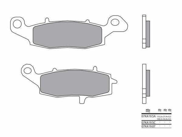 Brembo Street Metal Metal Hamue Cads - 07KA19SA 07KA19SA