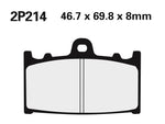 NISSIN Uliczne półmetaliczne klocki hamulcowe - 2P-214NS 2P-214NS 