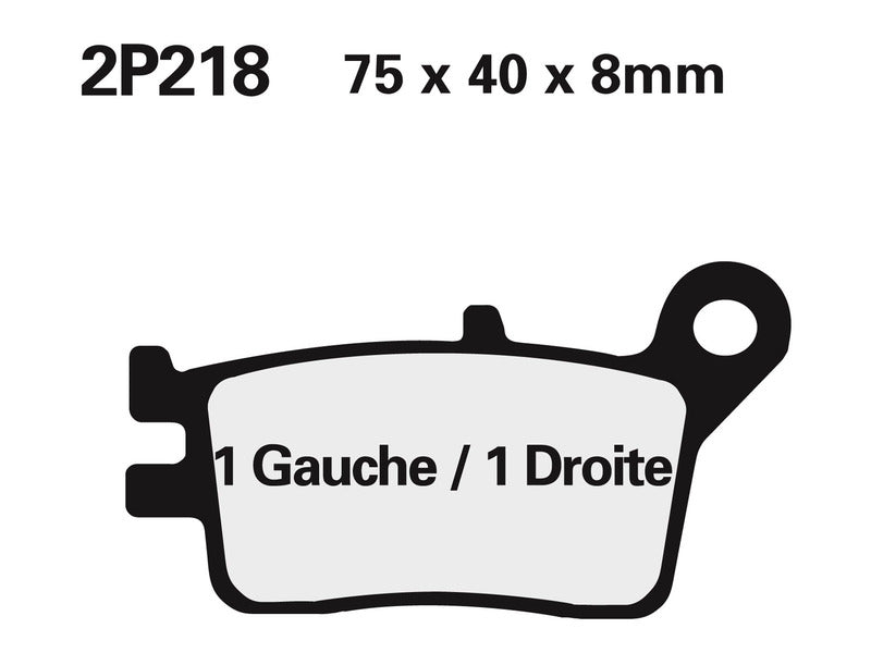 NISSIN Off-Road półmetaliczne klocki hamulcowe - 2P-218GS 2P-218GS 