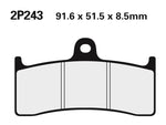 NISSIN Uliczne /Off-Road Sintered Metaliczne Klocki Hamulcowe - 2P-243ST 2P-243ST 