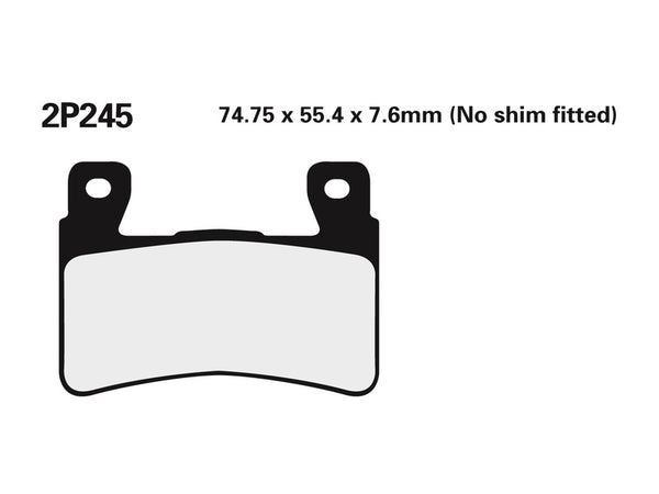 Nissin Street /Off-Road Metal Metal Hamue Pads-2p-245st 2p-245st