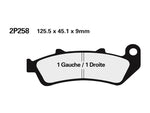 NISSIN Street /Off-Road Sintered Metal Brake pads - 2P-258ST 2P-258ST