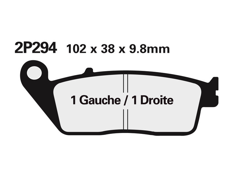 NISSIN Street /Off-Road Sintered Metal Brake pads - 2P-281ST 2P-281ST