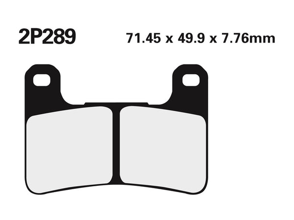 Nissin Street /Off-Road Metal Metal Brake Pads-2p-289st 2p-289st