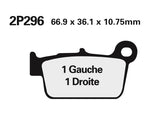 NISSIN Street /Off-Road Sintered Metalowe klocki hamulcowe - 2P-296ST-MX 2P-296ST-MX 