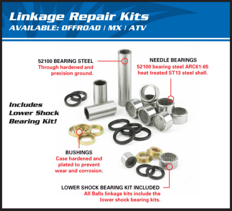 ALL BALLS Suspension Linkage Repair Kit Honda CR500R 27-1021