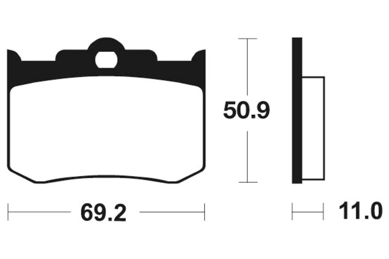 Tecnium Racing Sintered Metal Carbon Brake Pads - MCR162 1043797