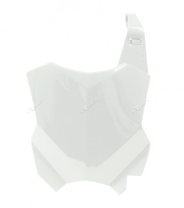 RACETECH Front Number Plate White Kawasaki KX-F450 R-TBKXFBN0016 