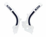 RACETECH Bi-material Frame Guard White/Black R-PRTKTMBNNR1