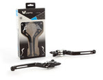 V PARTS Standard Levers 175mm CNC Black/Aluminum Screws with Adapters by Pair Ducati LV-SL(L13-L13) 