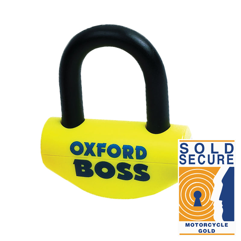 Oxford Big Boss Lock - Ø16mm żółty z 46