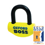 Oxford Big Boss Lock - Ø16mm żółty z 46