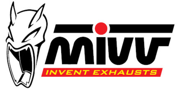 MIVV Logo Plate 50.73.307.1 med djärv svart och röd design, perfekt reservdel inom ACC. EXHAUST och fordonsaccessoarer.