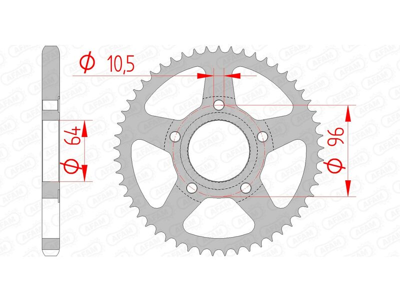 Afam Steel Standard tylny spropet 10203 - 428