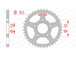 Afam Steel Standard tylny sprock 10215 - 520