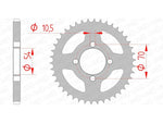 Afam Steel Standard tylny sprock 10229 - 428