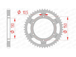 Afam Steel Standard tylny sprock 10502 - 525