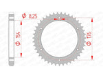 Afam Steel Standard tylny sprock 10607 - 530