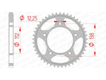 Afam Steel Standard tylny sprock 10613 - 525