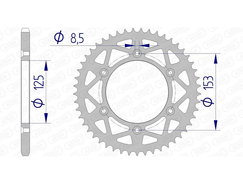 Afam aluminiowy Ultra -Light Tylny Spropet 11212 - 520