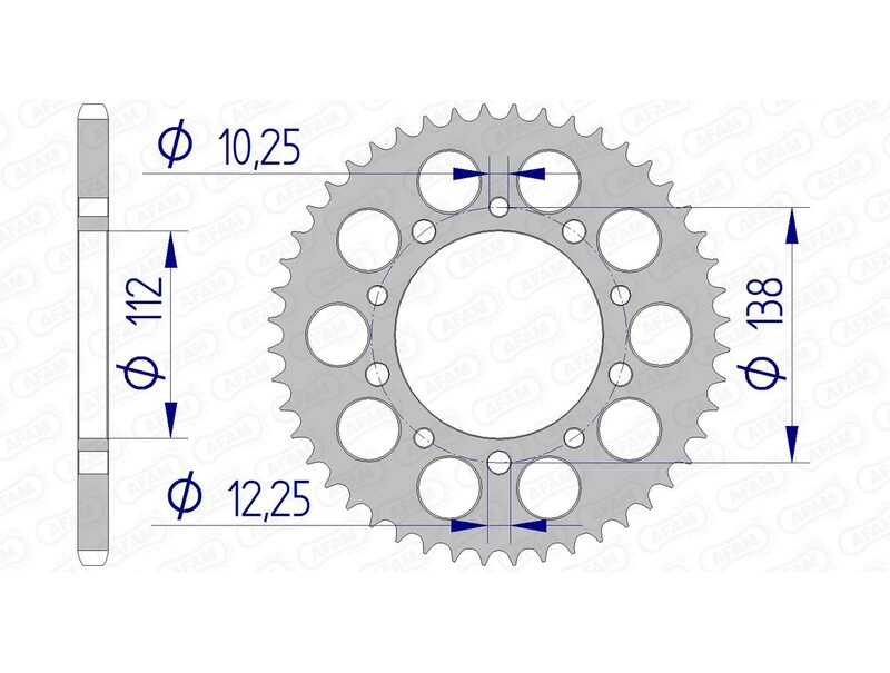 Afam aluminiowy Ultra -Light Tylny Spropet 11509 - 520