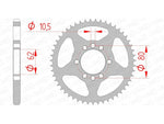 Afam Steel Standard tylny sprock 12204 - 428