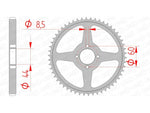 Afam Steel Standard tylny sprock 12222 - 428