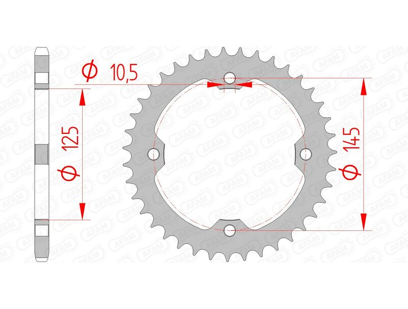 Afam Steel Standard tył Sproke 12407 - 520