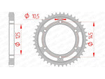 Afam Steel Standard tylny sprock 12601 - 530