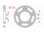 Afam Steel Standard tylny sprock 12607 - 530