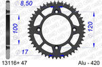 AFAM Aluminium Ultra-Light Hard Anodized Tylny Zębatka 13116 - 420 