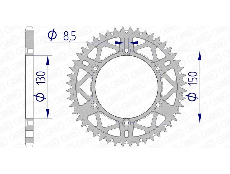 Afam Aluminium Ultra-Light Samo czyszczenie tylnego spropet 13323-520