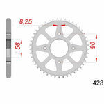 Afam Steel Standard tylny sprock 14212 - 428