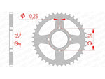 Afam Steel Standard tylny sprock 14310 - 520