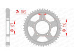 Afam Steel Standard tylny sprock 14601 - 530