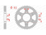 Afam Steel Standard tylny sprock 14902 - 530